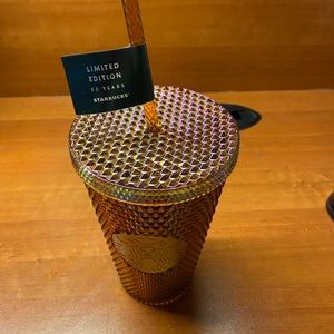 Gold Starbucks tumbler